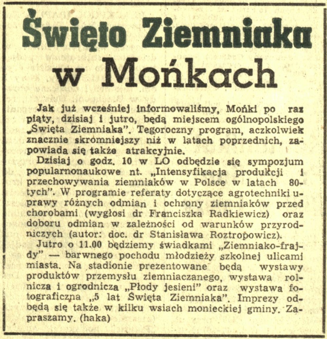 Czarno-biała gazeta z napisem swijo zeminku w monkach.