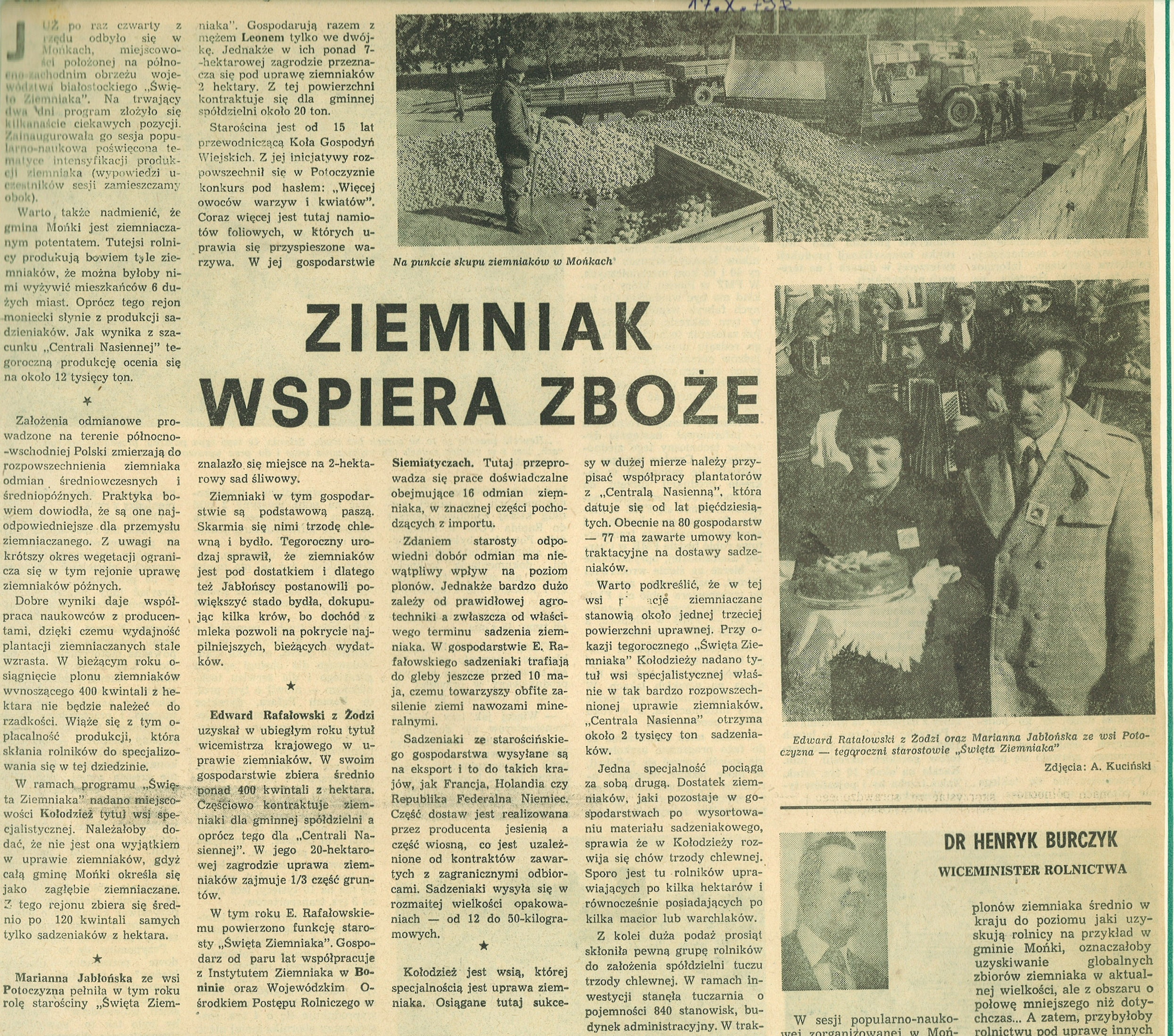 Gazeta ze zdjęciem mężczyzny i kobiety.