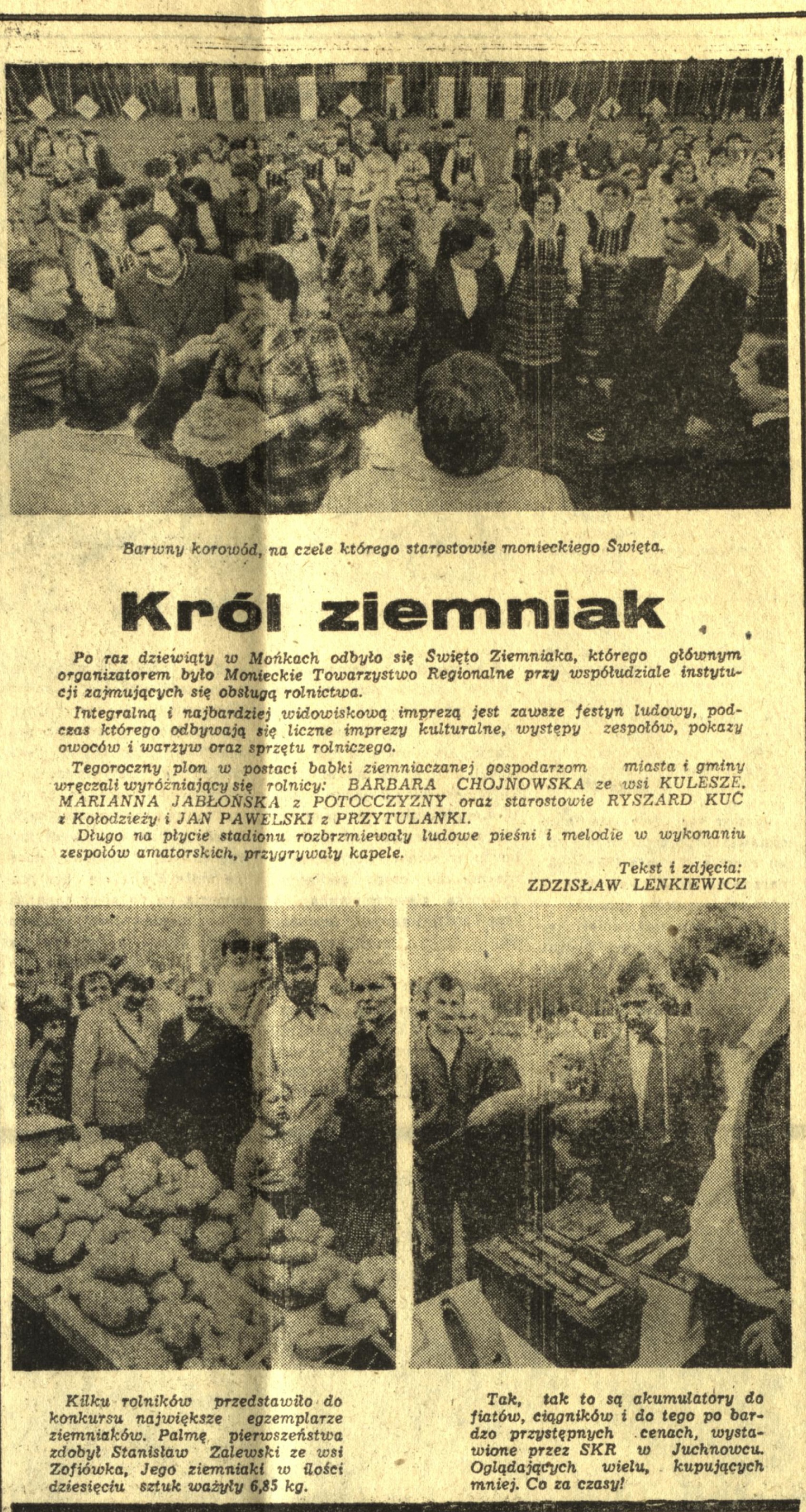 Artykuł w gazecie o Krdi Zelmiaku.